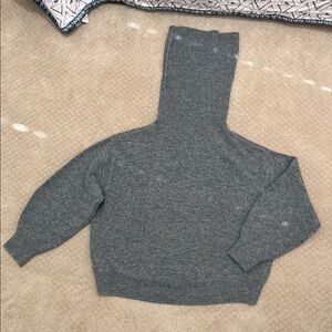 H&M High Roller Cowl Neck Sweater, Grey, Size M